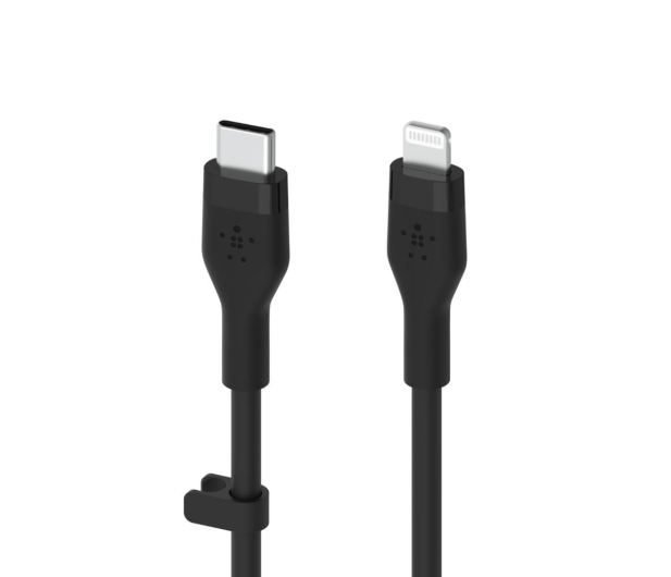 BELKIN USB-C - Lightning Silicone 3m Black CAA009BT3MBK - 733106 - zdjęcie 2
